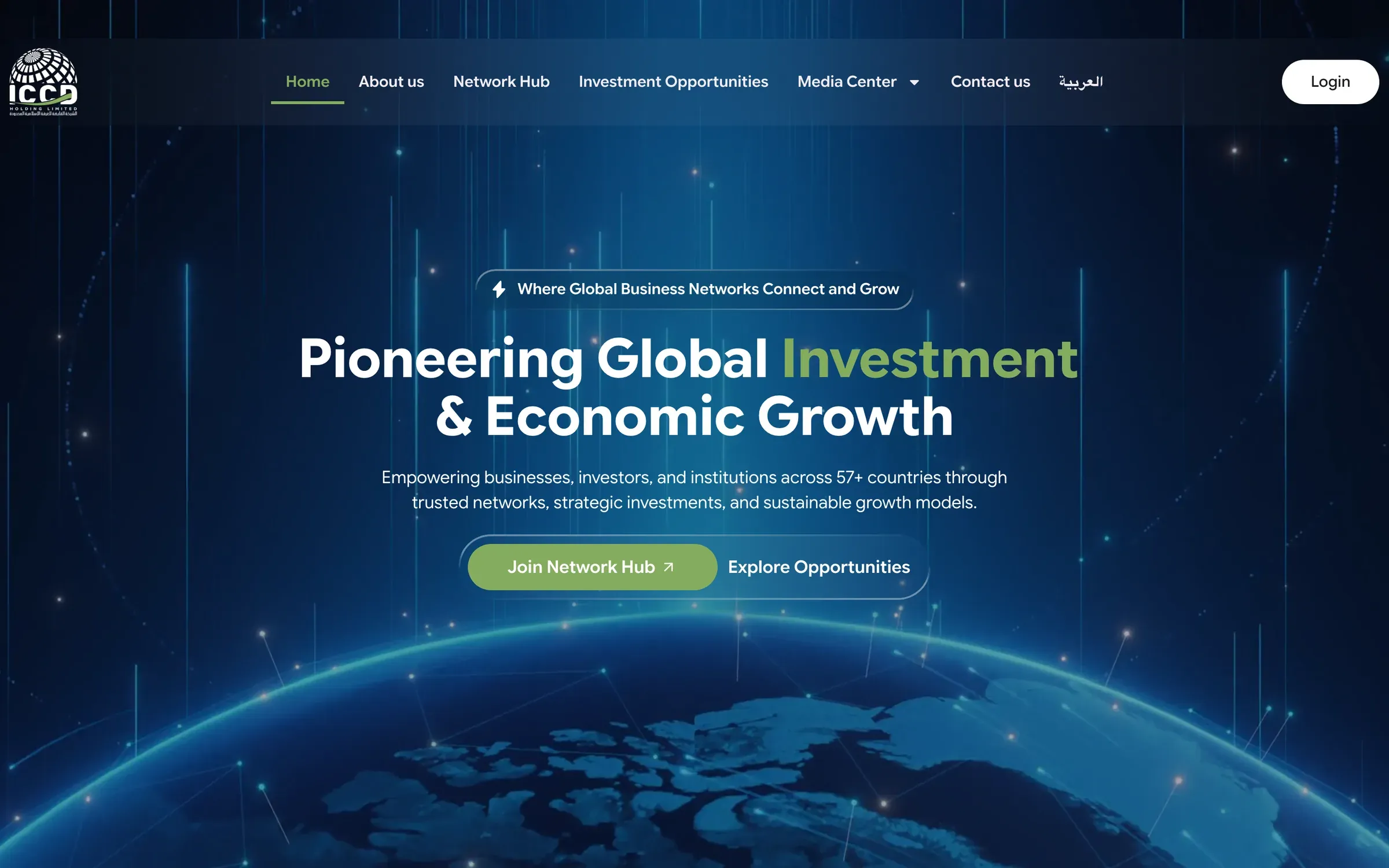 ICCD Holding homepage