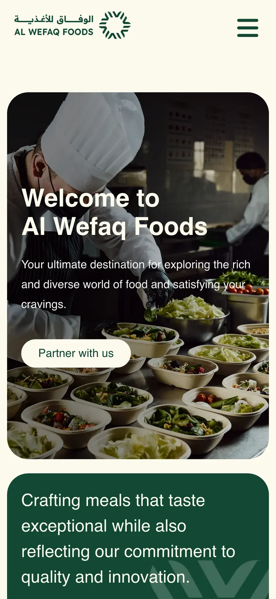 Al Wefaq Foods on mobile