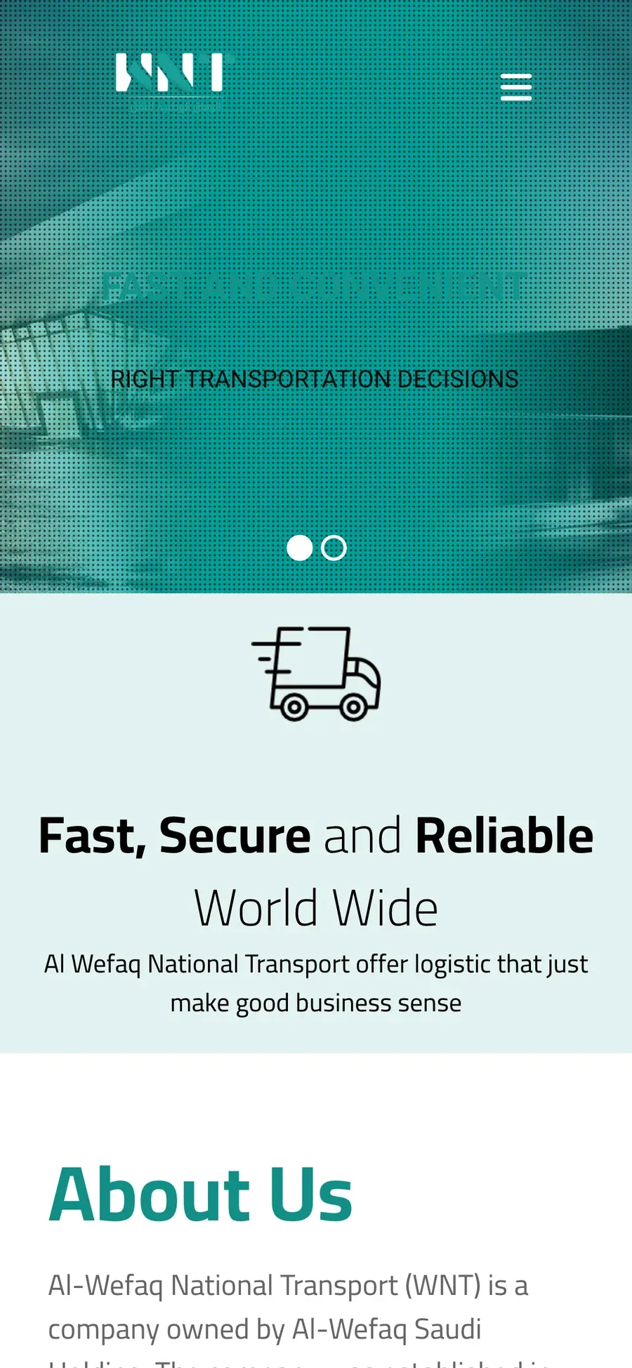 Al Wefaq National Transport on mobile